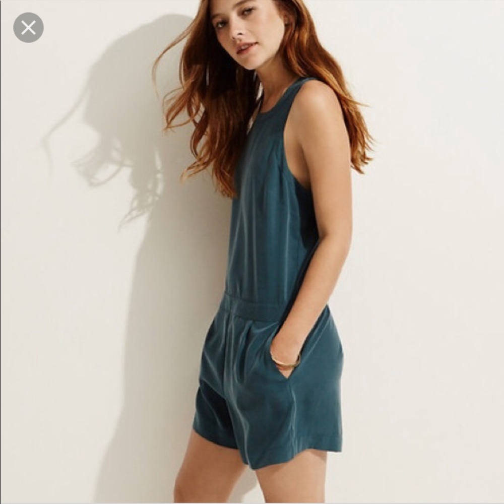 Lou & Grey Blue “Suede” romper